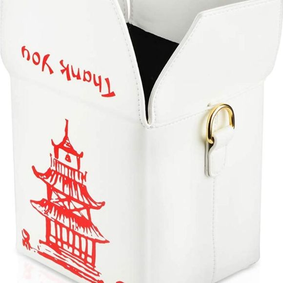Chinese Takeout Box Purse with Comfortable Chain - Picture 6 of 6